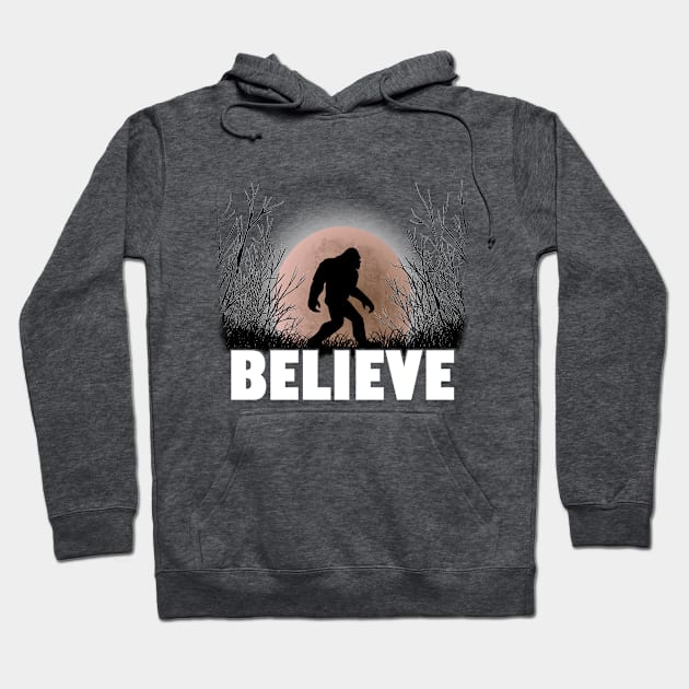 Bigfoot - Bigfoot Believe Hoodie by Kudostees